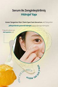 Yeşil Mandalina Özlü, Aydınlatıcı Göz Altı Maskesi Green Tangerine Vita C Eye Gel Patch ürün fotoğrafı