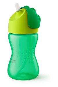 Yeşil Pipetli Bardak 300 ml Yeni Model ürün fotoğrafı