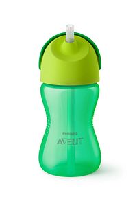 Yeşil Pipetli Bardak 300 ml Yeni Model ürün fotoğrafı
