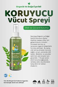 Doğal Koruyucu Vücut Sprey, Dış Etkenlere Karşı Etkili Koruma, Bebek Ve Çocuklar Için Güvenli 100 ml ürün fotoğrafı