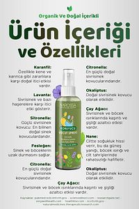 Doğal Koruyucu Vücut Sprey, Dış Etkenlere Karşı Etkili Koruma, Bebek Ve Çocuklar Için Güvenli 100 ml ürün fotoğrafı