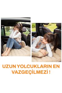 Şişme Araba Koltuğu Yatağı- Otomobil Arka Koltuk Için Şişme Yatak ürün fotoğrafı