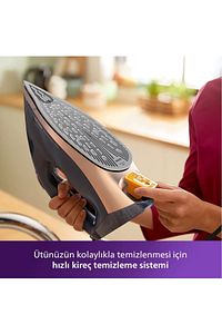 7500 Serisi Buharlı Ütü, 3200W, 55 g/dk Sürekli Buhar, SteamGlide Elite, 260 g Şok Buhar, DST7510/80 ürün fotoğrafı