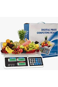Market Pazarcı Ve Kasap Terazisi 40 Kg Kapasiteli Elektronik Dijital Şarjlı Tartı ürün fotoğrafı