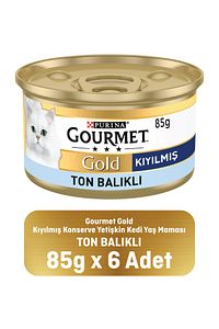 Gold Kıyılmış Ton Balıklı Kedi Konservesi 24x85gr ürün fotoğrafı