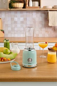 Retro Personal Kişisel Smoothie Blender Green ürün fotoğrafı