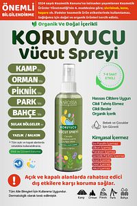 Doğal Koruyucu Vücut Sprey, Dış Etkenlere Karşı Etkili Koruma, Bebek Ve Çocuklar Için Güvenli 100 ml ürün fotoğrafı