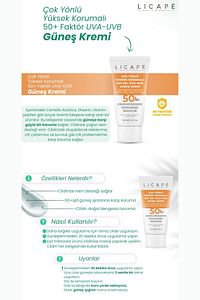 Çok Yönlü Yüksek Korumalı Spf +50 Faktör Uva - Uvb Güneş Kremi 50 ml ürün fotoğrafı