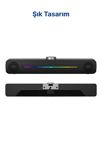 E-3544 Telefon Bilgisayar Tablet Rgb Stereo Usb Hoparlör Soundbar ürün fotoğrafı