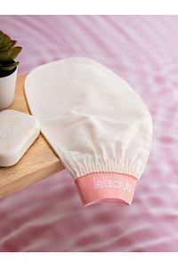1 Adet Ekru Banyo Duş Kesesi Peeling Eldiveni %100 Floş Ipek Normal Ciltler Için ürün fotoğrafı
