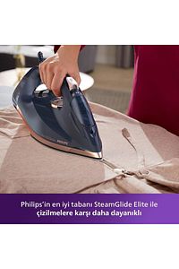7500 Serisi Buharlı Ütü, 3200W, 55 g/dk Sürekli Buhar, SteamGlide Elite, 260 g Şok Buhar, DST7510/80 ürün fotoğrafı