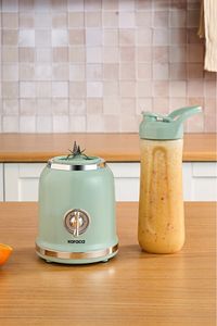 Retro Personal Kişisel Smoothie Blender Green ürün fotoğrafı
