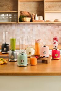 Retro Personal Kişisel Smoothie Blender Black ürün fotoğrafı