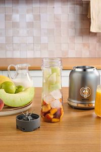 Retro Personal Kişisel Smoothie Blender Grey ürün fotoğrafı