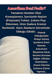 Tüm Araçlara Uyumlu Olarak Dikilir Oto Branda Yazlık Amerikan Bezi Türü ürün fotoğrafı