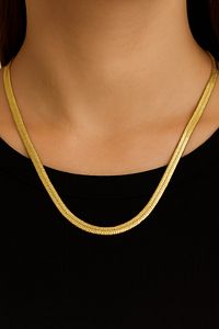 Kadın Gold Italyan Zincir Kolye Italyan Zincir ürün fotoğrafı