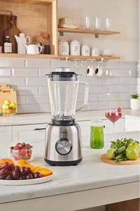 Inox 1.5 Lt Cam Hazneli Smoothie Blender ürün fotoğrafı