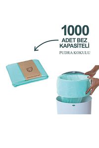 16 Lt Çöp Kutuları Ile Uyumlu 1000 Adet Bebek Bezi Kapasiteli Çöp Poşeti ürün fotoğrafı