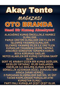 Tüm Araçlara Uyumlu Olarak Dikilir Oto Branda Yazlık Amerikan Bezi Türü ürün fotoğrafı