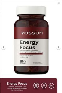 ENERGY FOCUS Kore Ginsengi İçeren Yumuşak Kapsül Takviye Edici Gıda ürün fotoğrafı