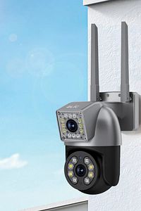 2 2 Mp Çift Lens Hareket Takip Sensör Ip66 Su Geçirmez Güvenlik Kamerası Ip Kamera ürün fotoğrafı