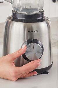 Inox 1.5 Lt Cam Hazneli Smoothie Blender ürün fotoğrafı