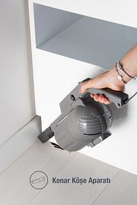 Pratic-s P 1200 Toz Torbasız Dikey Süpürge Antrasit ürün fotoğrafı