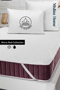 Micro Classic Sıvı Su Geçirmez Köşe Lastikli Ped Tek Çift Kişilik Bebek Çocuk Yatak Koruyucu Alezi ürün fotoğrafı