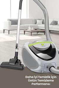 Süper Güç Çift Hepa Filtreli 2.5 Lt Geniş Hazneli Toz Torbasız 5 Yıl Garantili Elektrikli Süpürge ürün fotoğrafı