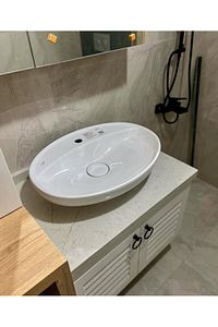 Cerastyle Seramik Lal C Serisi Tezgah Üstü Çanak Lavabo 60cmx45,5 Cm ürün fotoğrafı