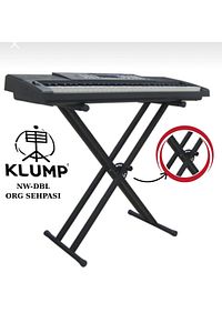 Klump Montaj Gerektirmeyen 9 Kademeli Profesyonel Org Sehpası - Klavye Org Standı Çift Ayak ürün fotoğrafı