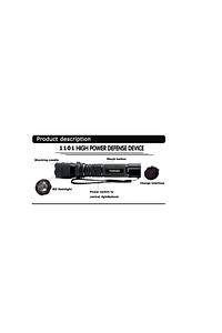 1101 Type Lıght Flashlıght (PLUS) Elektroşoklu Şarjlı Kılıflı El Feneri ürün fotoğrafı