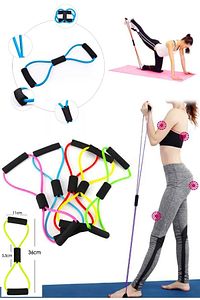 Pilates Jimnastik Egzersiz Bant Yoga Lastik Spor Kondisyon ürün fotoğrafı