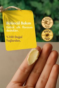 %100 Doğal Florayı Destekleyici Krem Deodorant - Shea, Kakao Hindistan Cevizi Yağı 30 ml ürün fotoğrafı