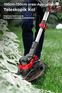 Şarjlı  Çim Biçme Makinesi Tırpan 88v ürün fotoğrafı