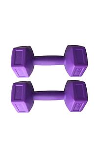 Mor Leyayon 2 Kg X 2 Adet Dambıl Vinyl Kaplı Dumbell Ağırlık - Mor Dambıl Seti Plastik 2 x 2 Kg ürün fotoğrafı