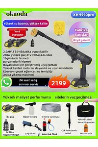 Yeni Çift Pil Oto Araba Bahçe Klima Halı Ağacı Sulama Şarjlı Yüksek Basınç Yikama Tabancasi Makine ürün fotoğrafı