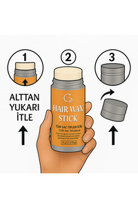 Hair Wax Stick 75gr - Saç Sabitleyici Berberstıckwax Topuz Fırçası ürün fotoğrafı