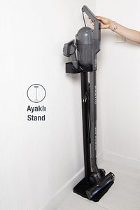 Pratic Aır Power P 1250 Antrasit Torbasız Dönebilen Turbo Başlıklı Dikey Süpürge . ürün fotoğrafı