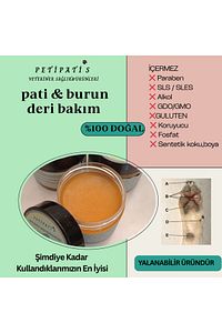 Doğal Yalanabilir Pati & Burun Kremi – Kuruluk Karşıtı Ve Onarıcı Bakım – 50 gr ürün fotoğrafı