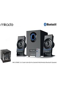 Md-1700bt 2 1 Siyah Usb Sd Fm Bt Destekli Uklı Multımedıa Speaker ürün fotoğrafı