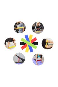 5 Li Set Aerobik Bandı Fitness Egzersiz Plates Direnç Lastiği Crossfit Kas Germe Ve Jimnastik Seti ürün fotoğrafı
