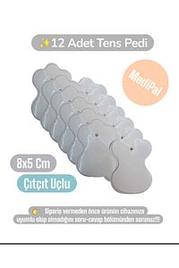 Tens Pedi - Tens Elektrot - 12 Adet 8x5 Çıtçıtlı - Universal ürün fotoğrafı