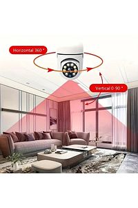 Ampul Güvenlik Kamerası | FHD Görüntü | Hareket Takipli | WiFi Bağlantılı | Gece Görüşlü Kamera ürün fotoğrafı