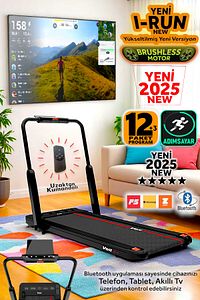 Irun New Koşu Bandı, Bluetooth, 12km Hız, Kumandalı, Sıvı Silikon Hediyeli, Adım Sayarlı, Programlı ürün fotoğrafı