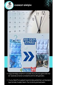 Nem Alıcı Rutubet Emici Koku Giderici Korozyon Önleyici ( 1 Kutu Içerisinde 2 Paket ) ürün fotoğrafı