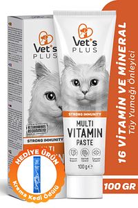 Multivitamin Malt Macun 100gr - Kediler İçin Vitaminli Tüy Yumağı Önleyici Paste ürün fotoğrafı