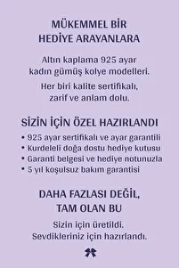 Yüz 100 Dilde Seni Seviyorum Yazan 18 Ayar Beyaz Altın Kaplama 925 Ayar Kadın Gümüş Kutup Kolyesi ürün fotoğrafı