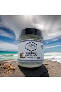Hindistan Cevizi Yağı, 200 ml Soğuk Sıkım - Coconut Oil ürün fotoğrafı