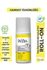 Roll-On Unisex Deodorant 75ML Ter Önleyici Beyazlatıcı (6 Lı Set) ürün fotoğrafı